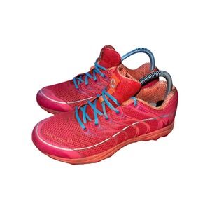 Merrell All‎ Out Rush Womens 7.5 Trail Running Shoes Pink Orange Blue Sample